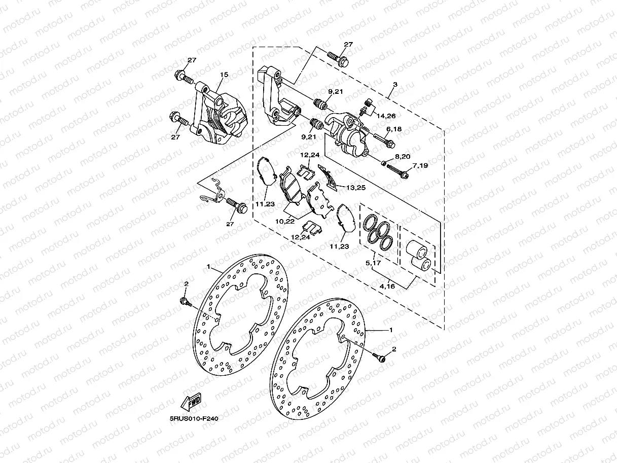 FRONT BRAKE CALIPER