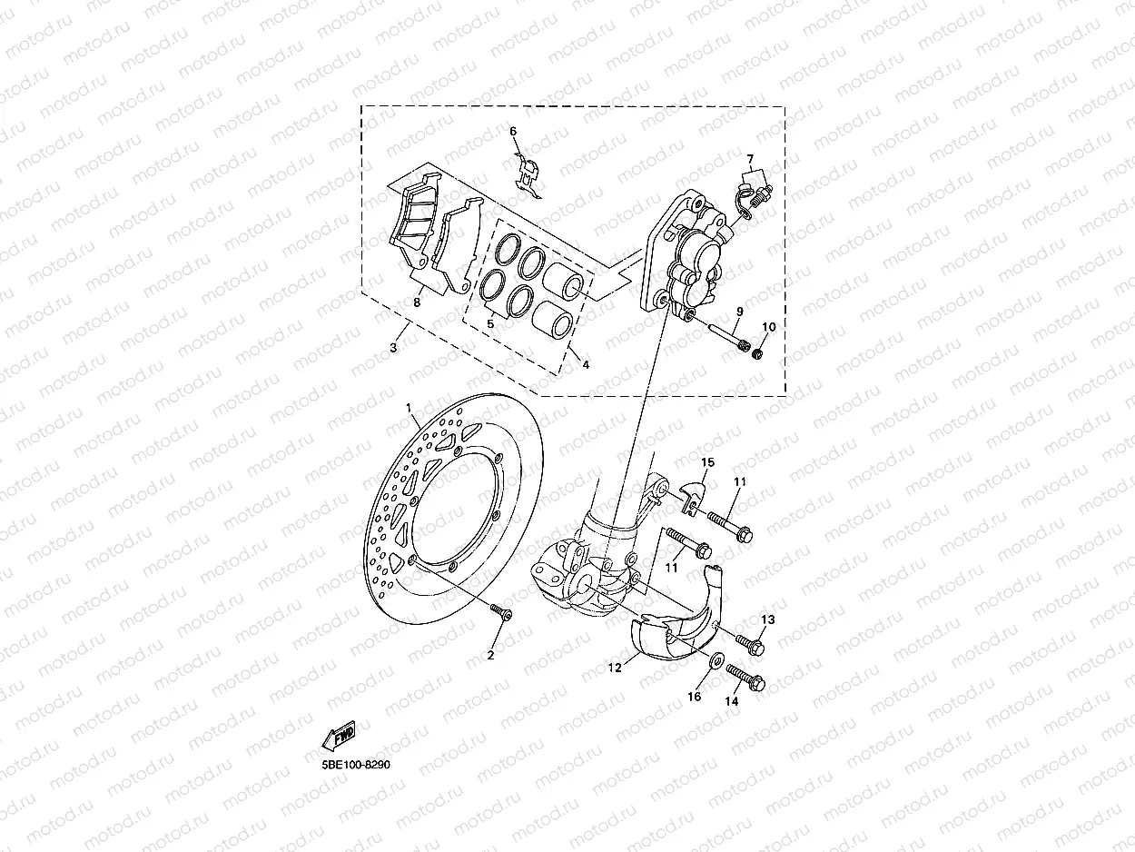 FRONT BRAKE CALIPER