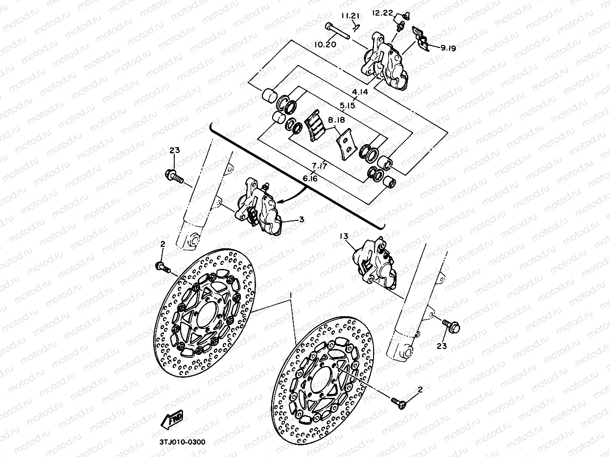 FRONT BRAKE CALIPER