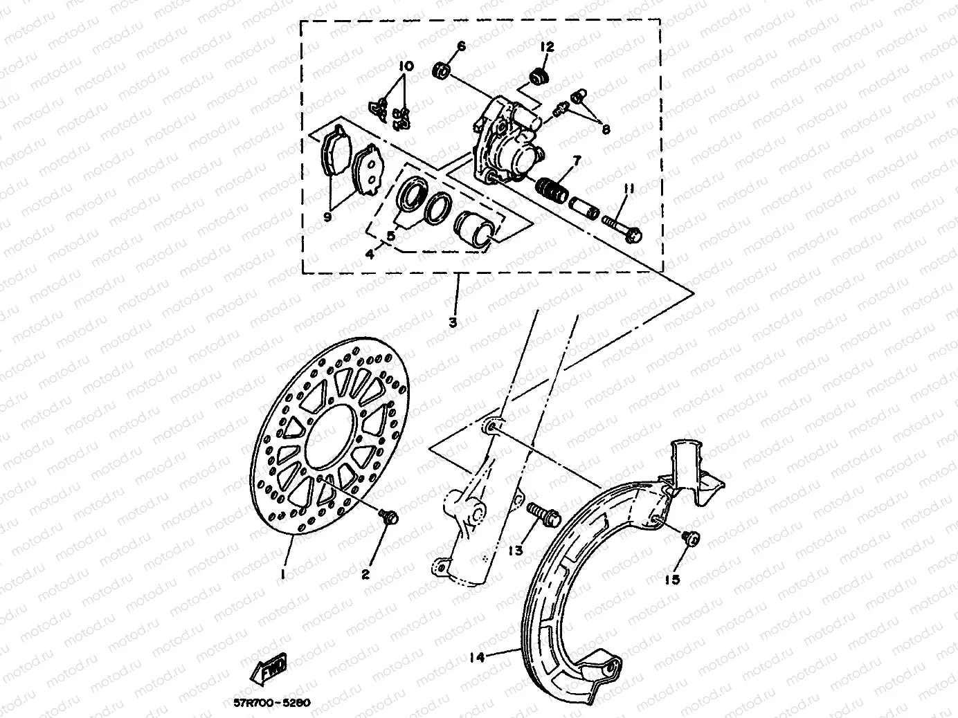 FRONT BRAKE CALIPER