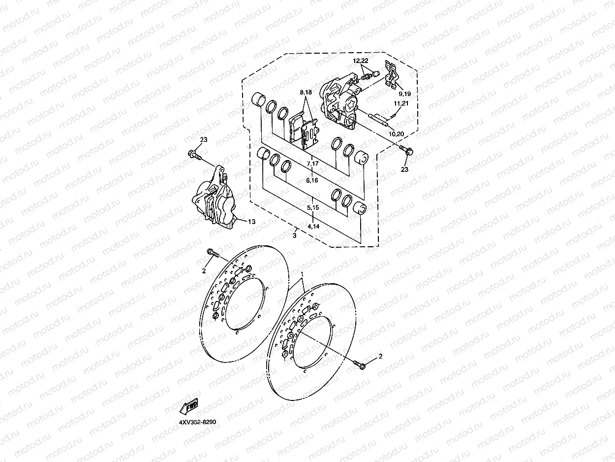 FRONT BRAKE CALIPER