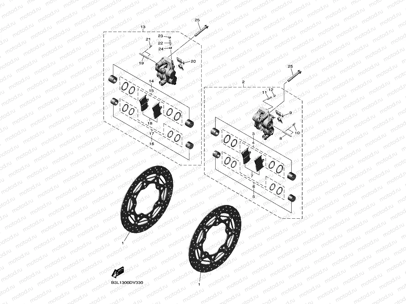 FRONT BRAKE CALIPER