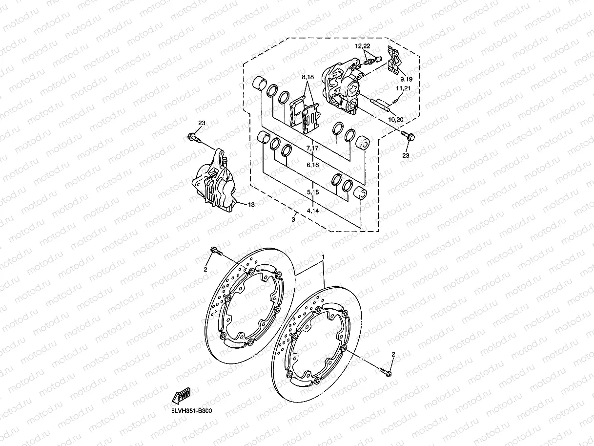 FRONT BRAKE CALIPER