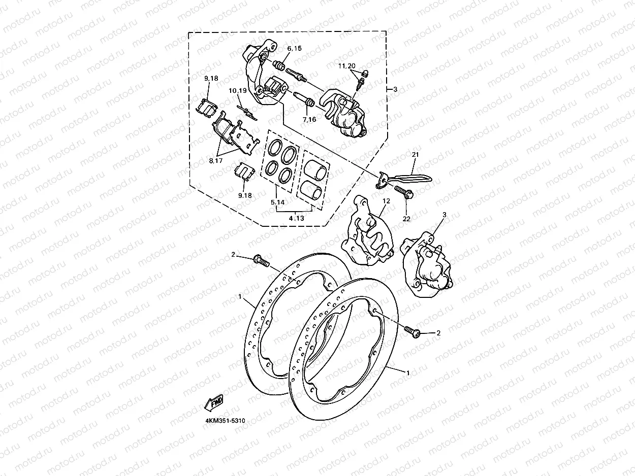 FRONT BRAKE CALIPER