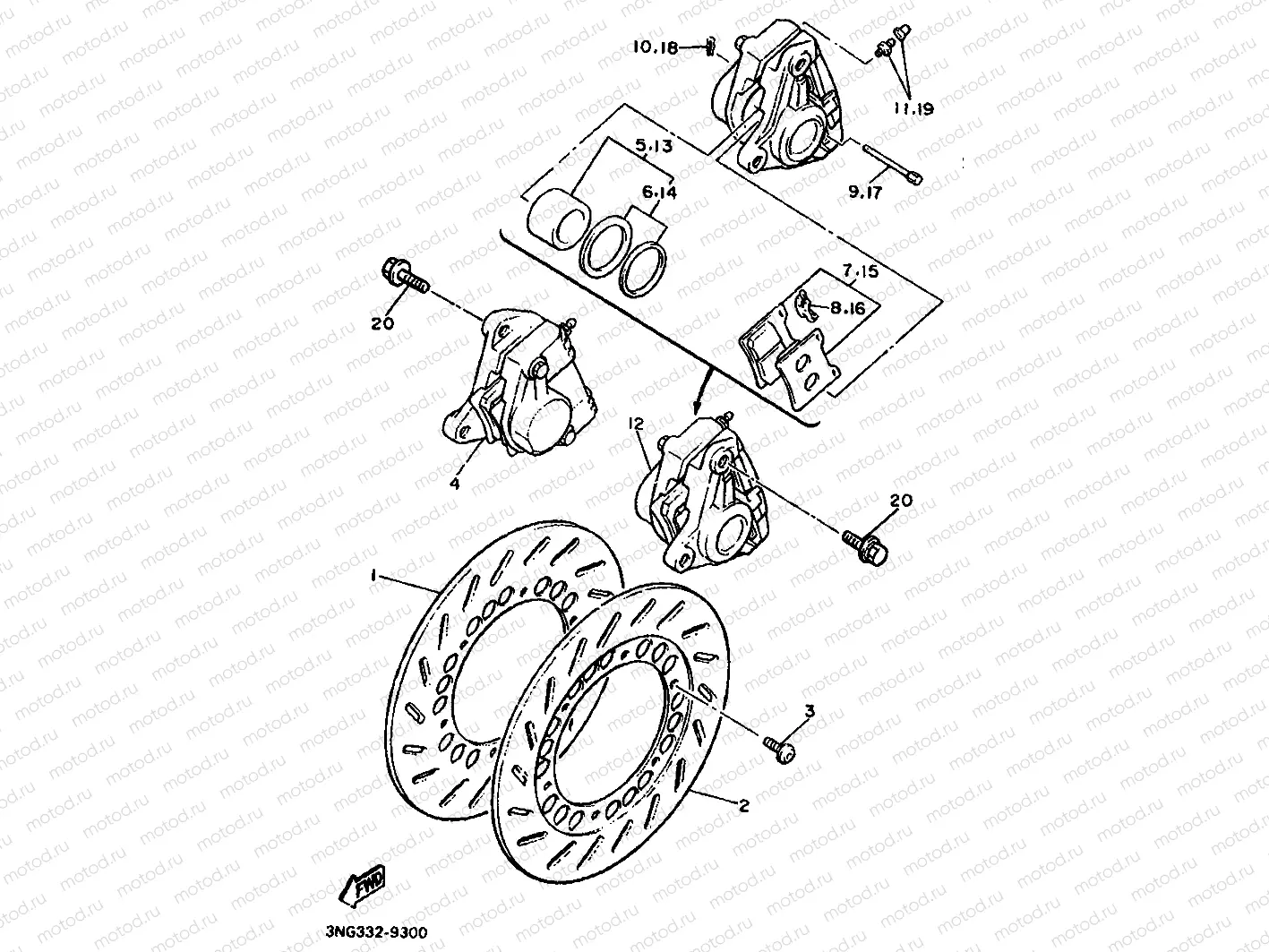 FRONT BRAKE CALIPER