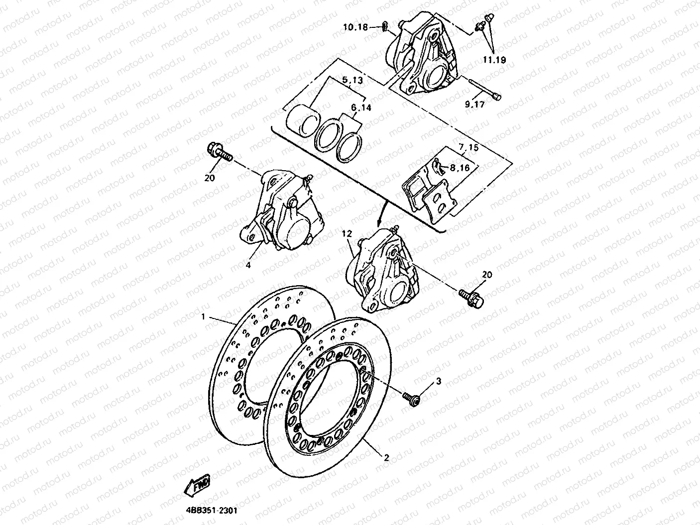 FRONT BRAKE CALIPER
