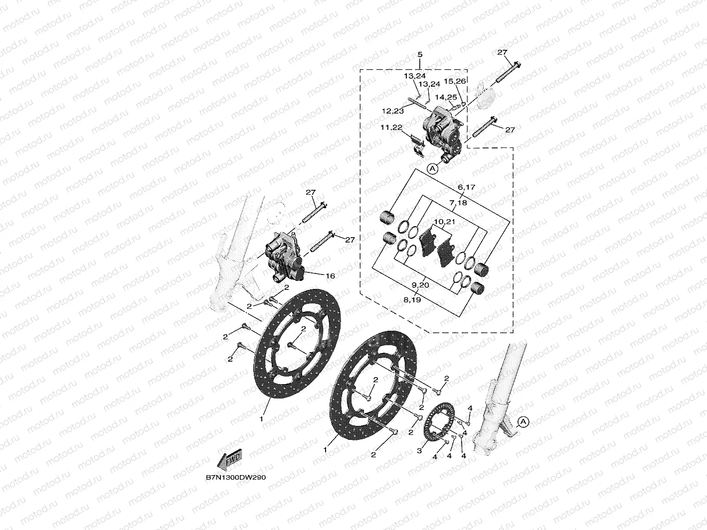 FRONT BRAKE CALIPER