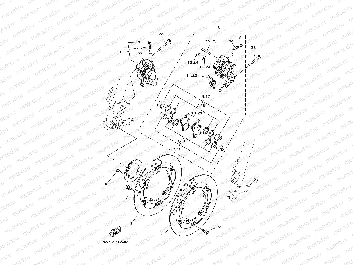 FRONT BRAKE CALIPER
