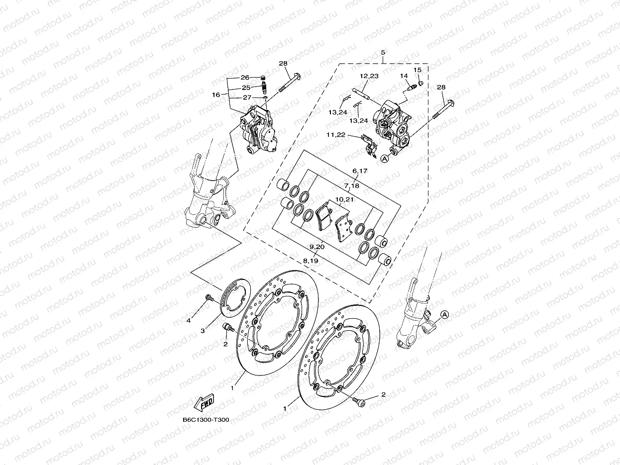 FRONT BRAKE CALIPER