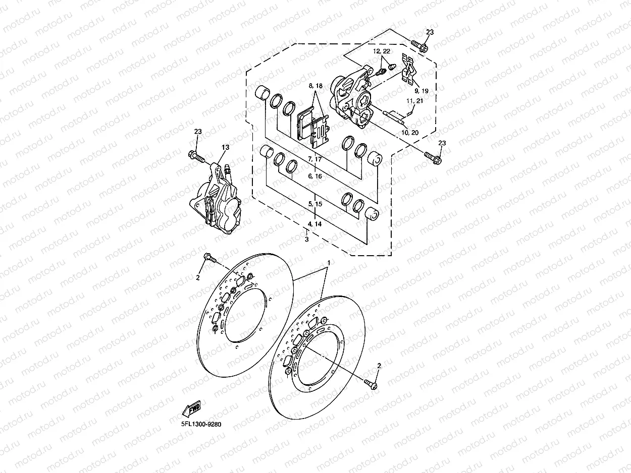 FRONT BRAKE CALIPER
