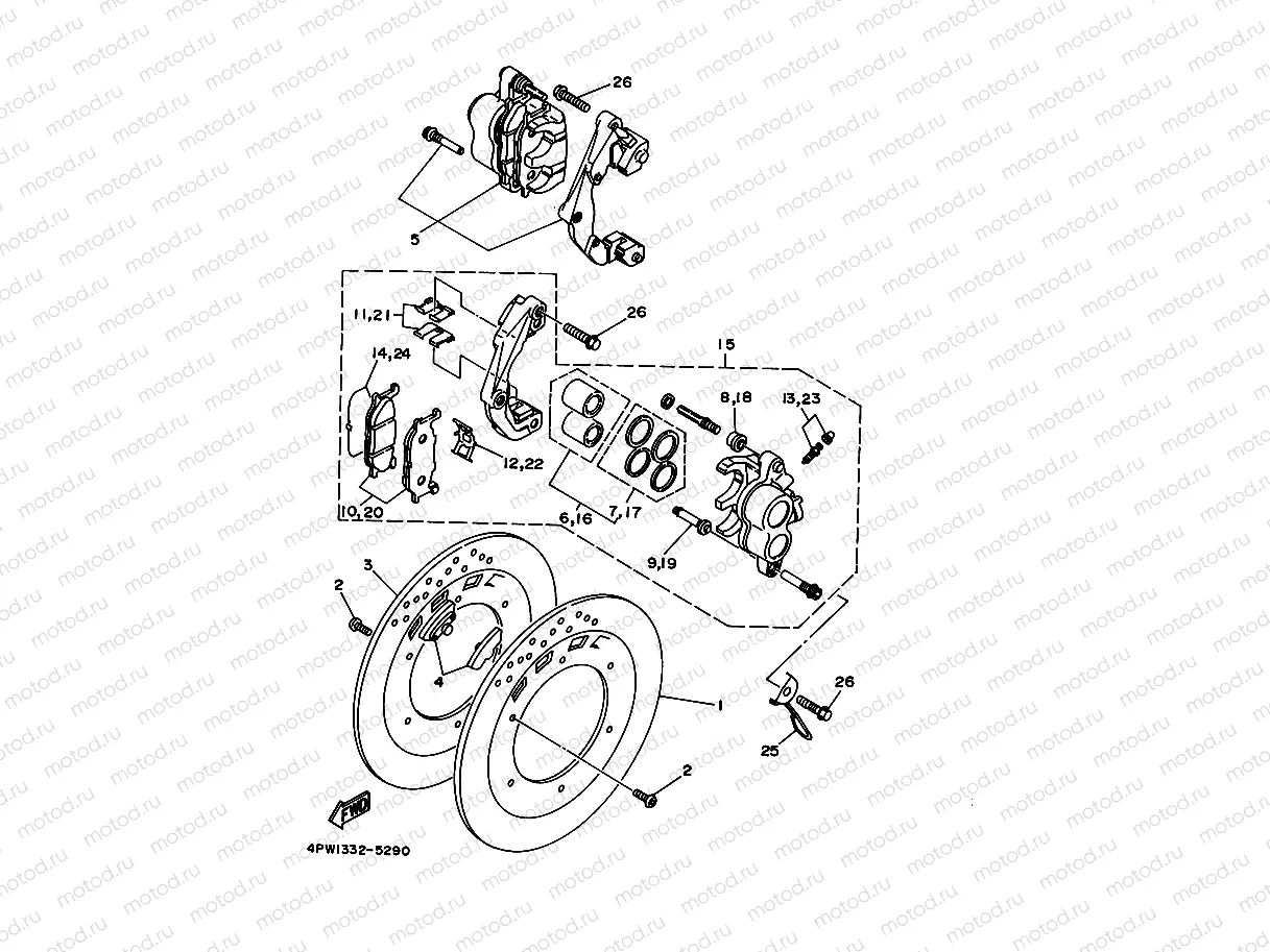 FRONT BRAKE CALIPER