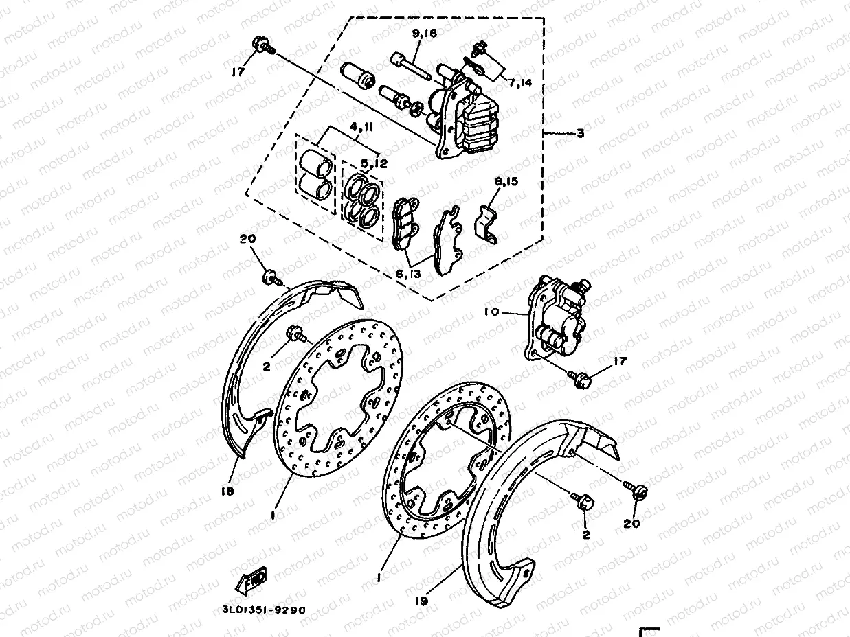 FRONT BRAKE CALIPER