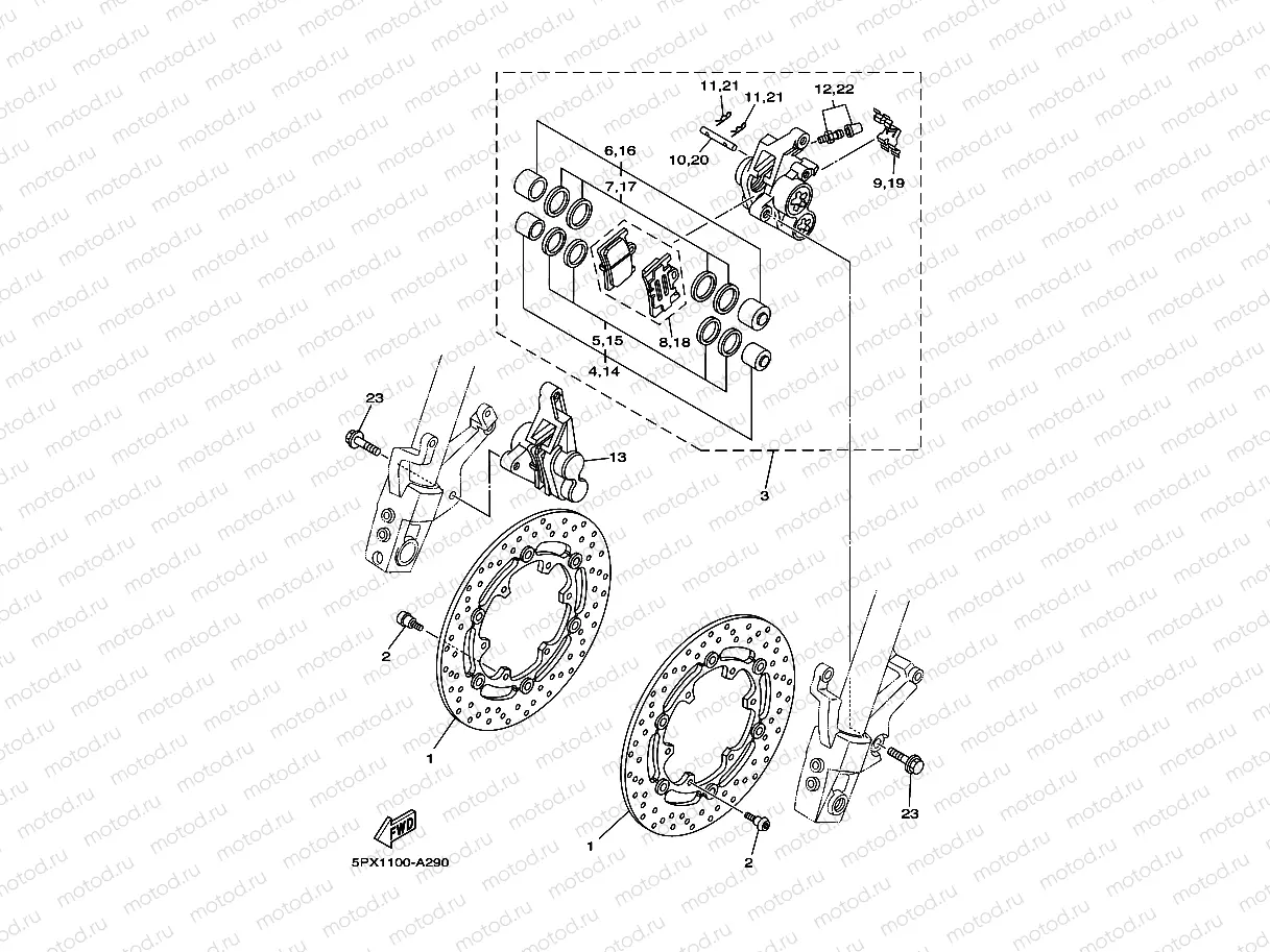 FRONT BRAKE CALIPER