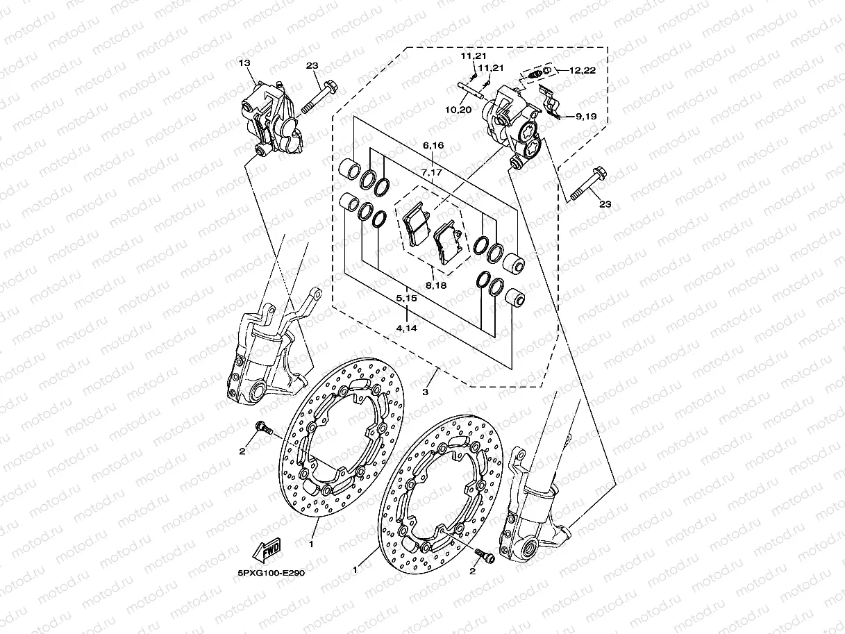 FRONT BRAKE CALIPER