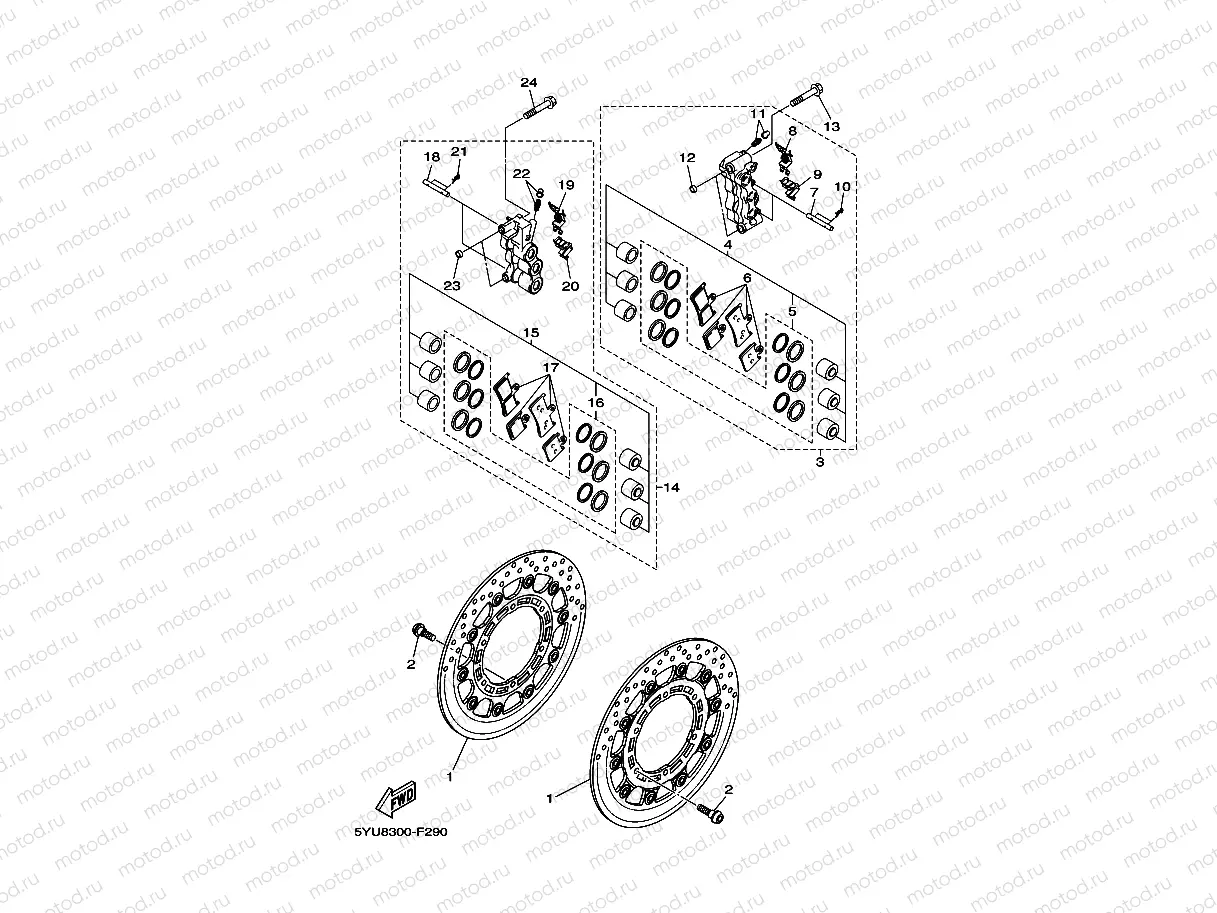 FRONT BRAKE CALIPER