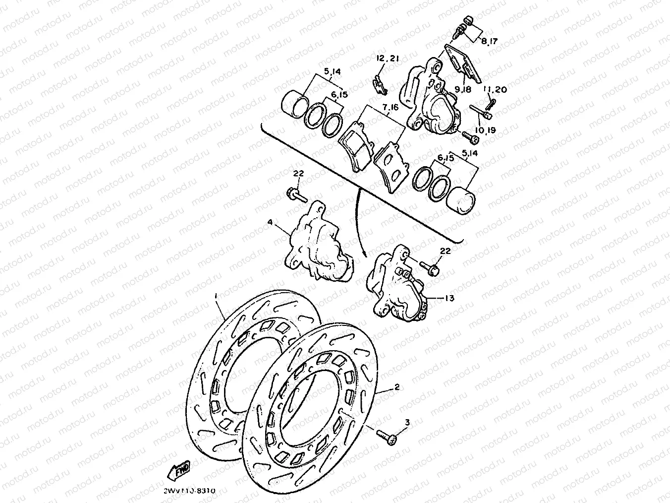 FRONT BRAKE CALIPER