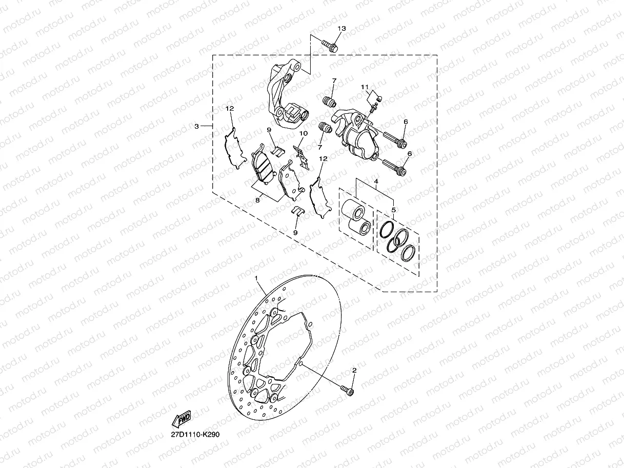 FRONT BRAKE CALIPER