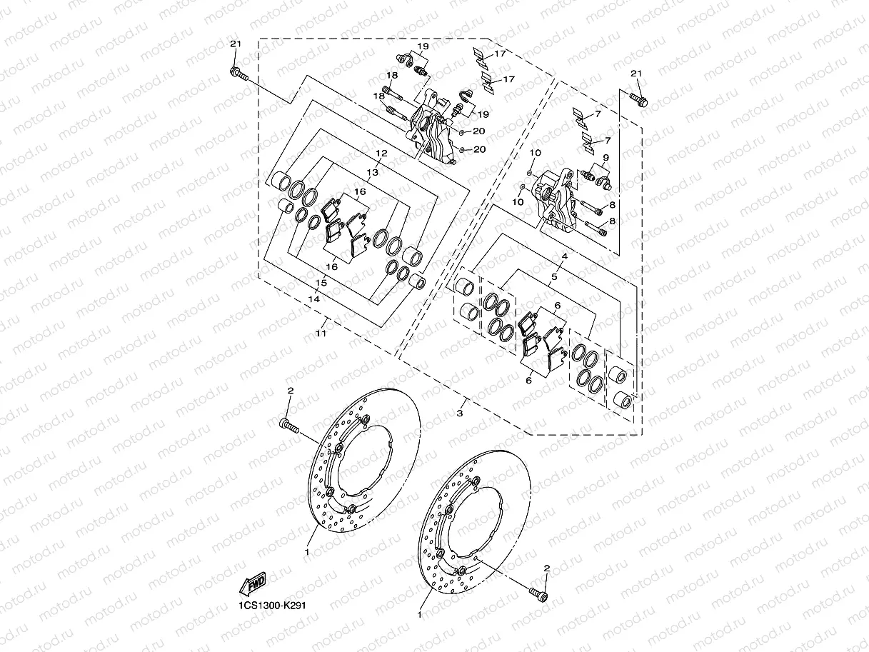 FRONT BRAKE CALIPER