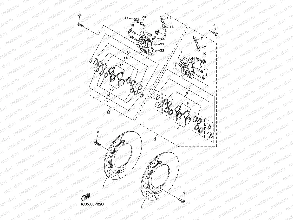 FRONT BRAKE CALIPER