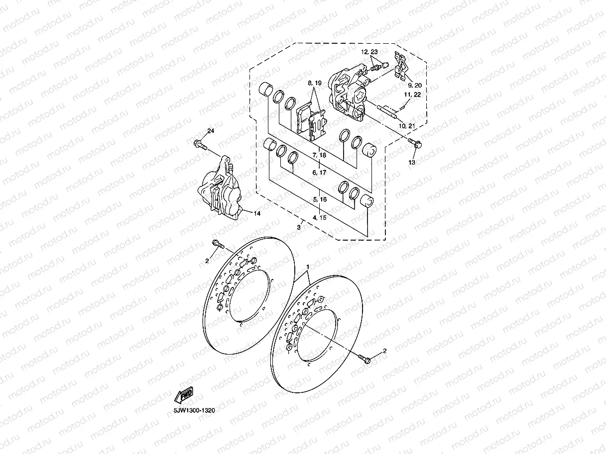 FRONT BRAKE CALIPER