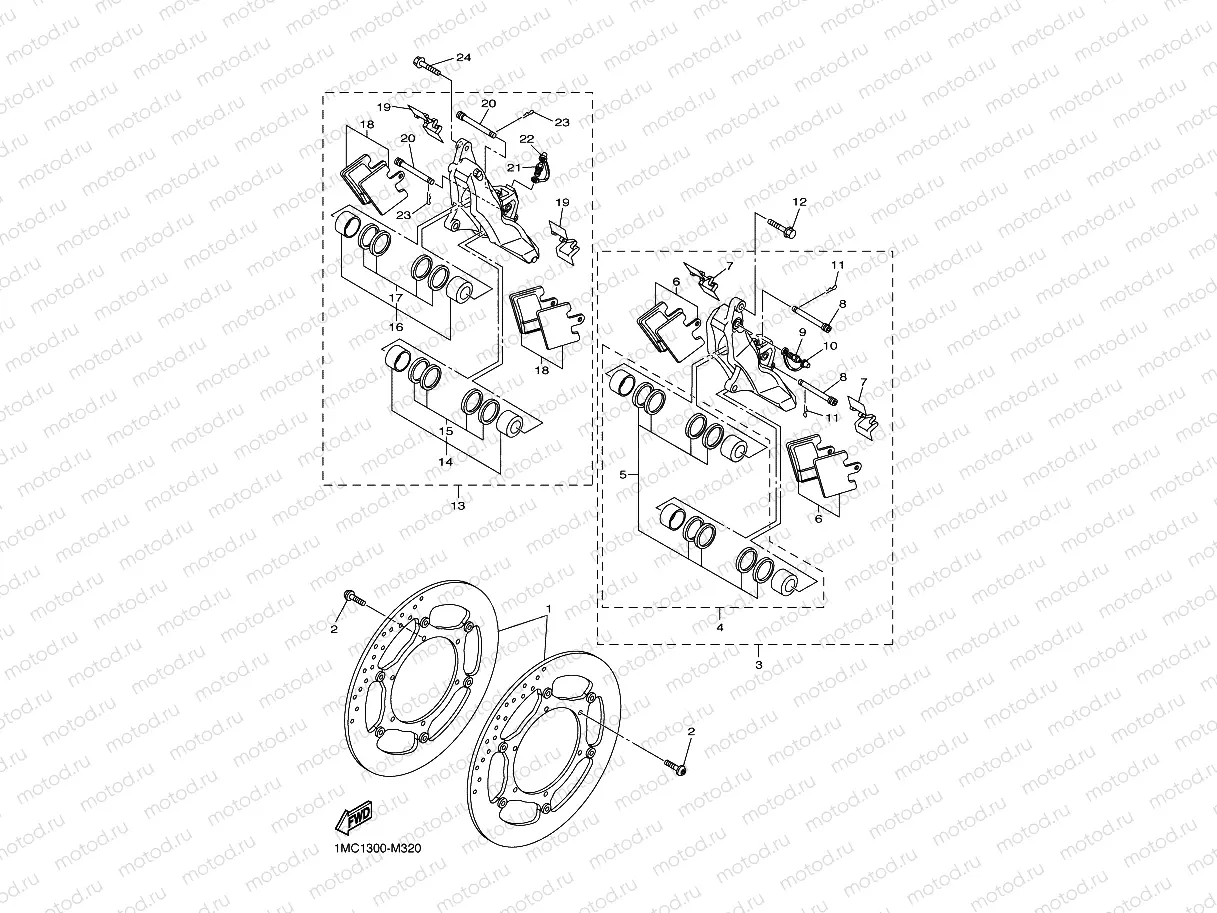 FRONT BRAKE CALIPER
