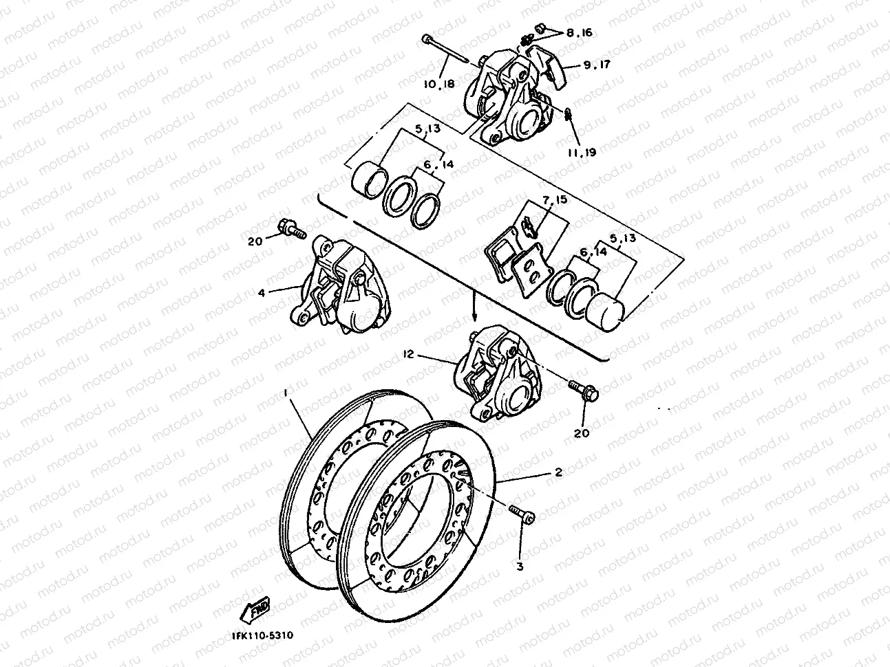 FRONT BRAKE CALIPER
