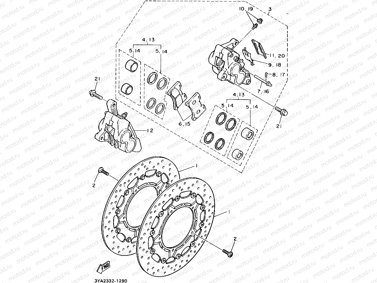 FRONT BRAKE CALIPER