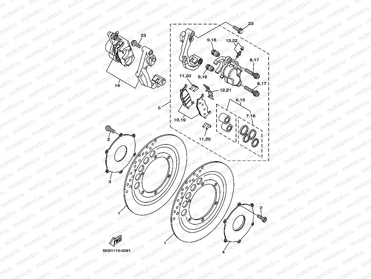 FRONT BRAKE CALIPER