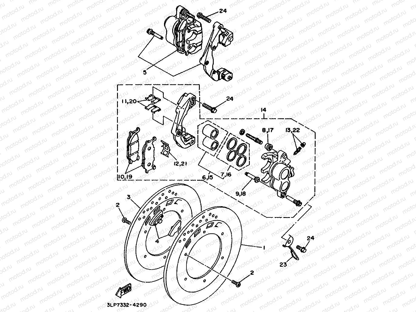 FRONT BRAKE CALIPER