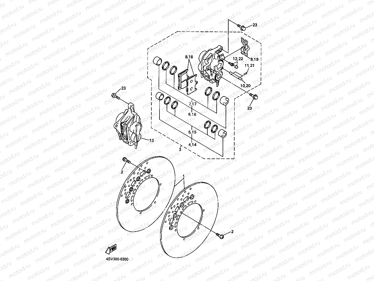 FRONT BRAKE CALIPER
