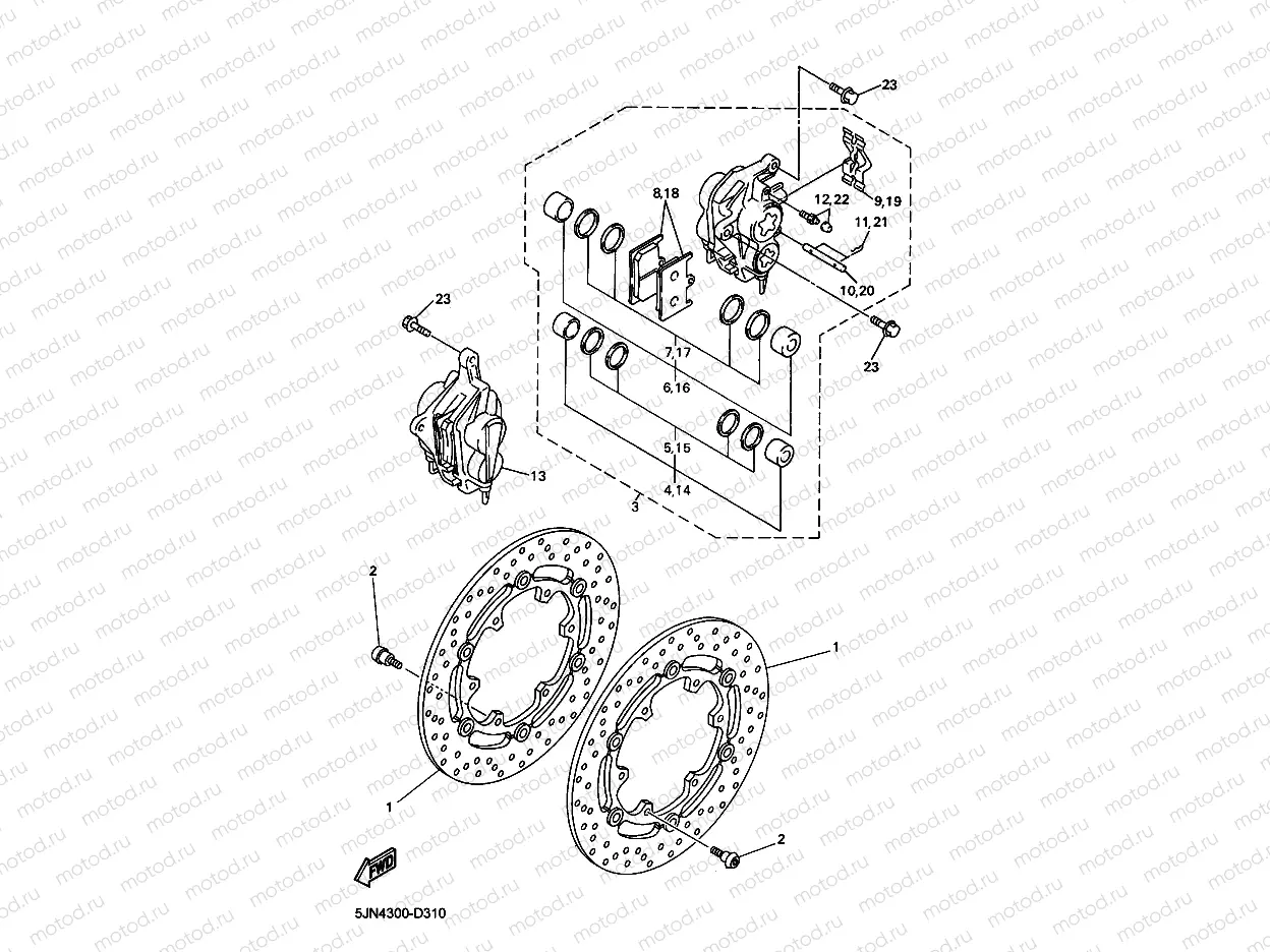 FRONT BRAKE CALIPER