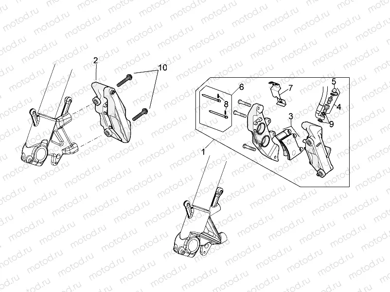 Front brake caliper