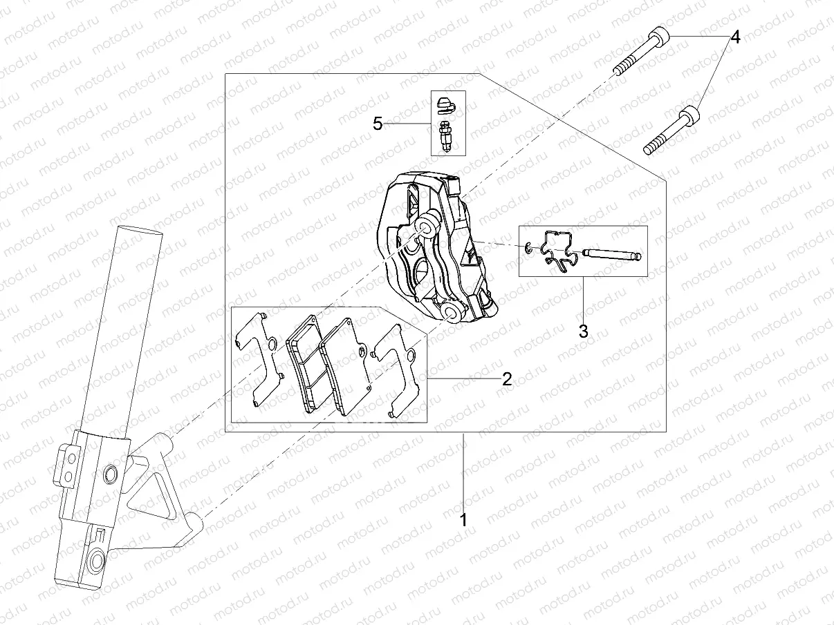 Front brake caliper