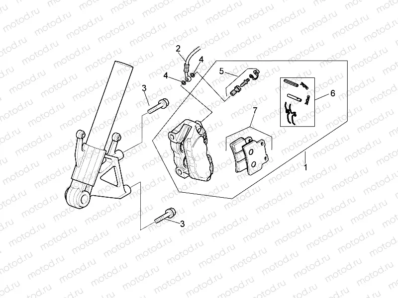 Front brake caliper