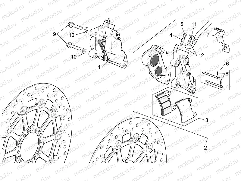 Front brake caliper