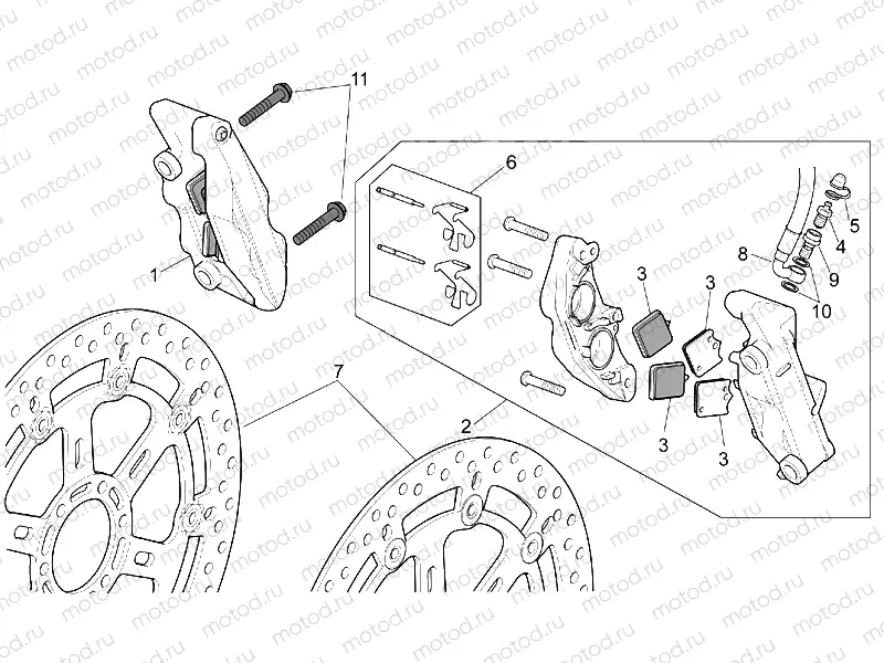 Front brake caliper
