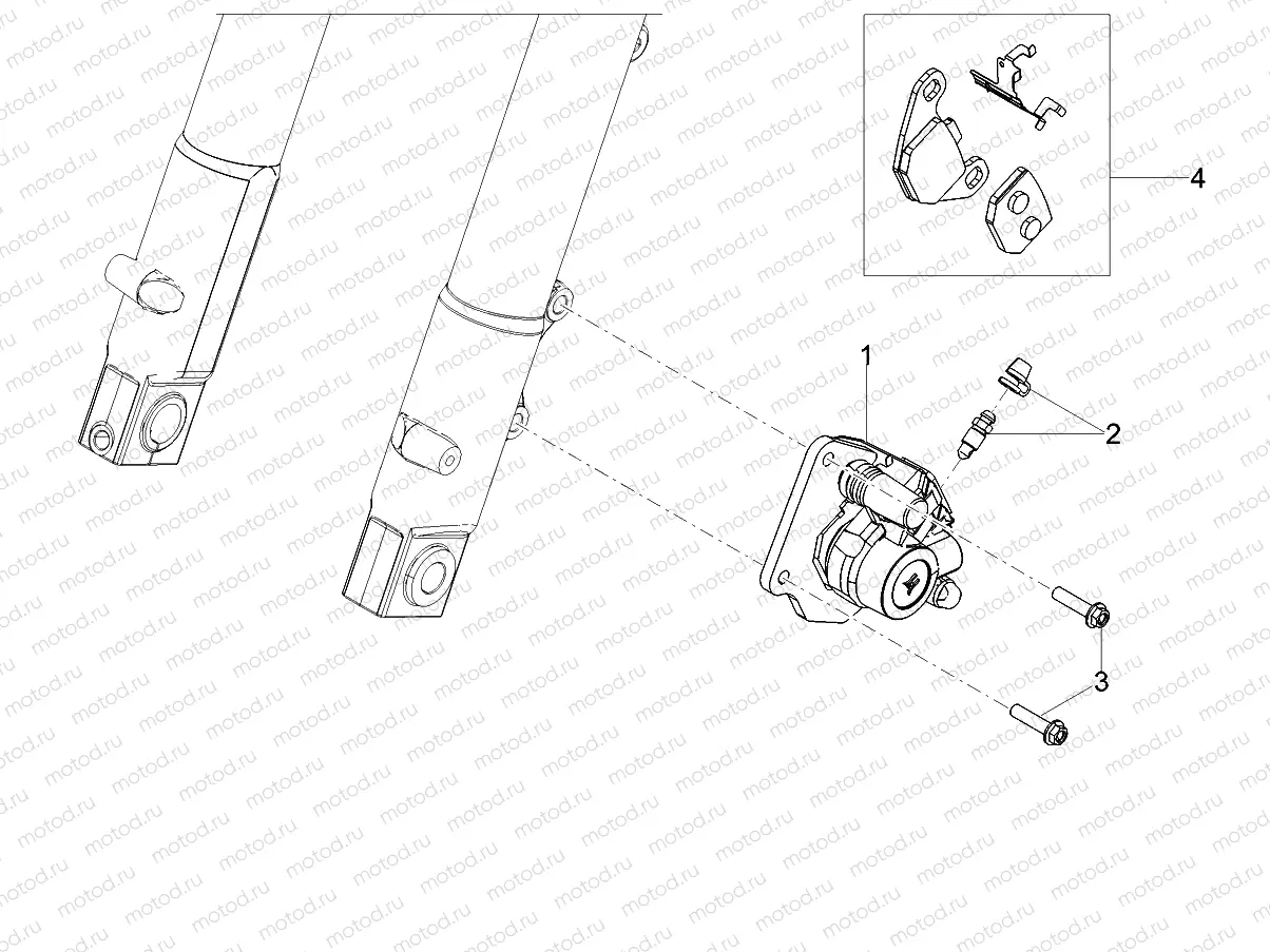 Front brake caliper