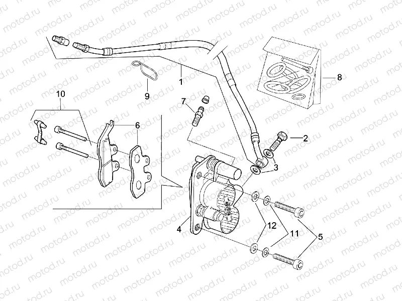 Front brake caliper