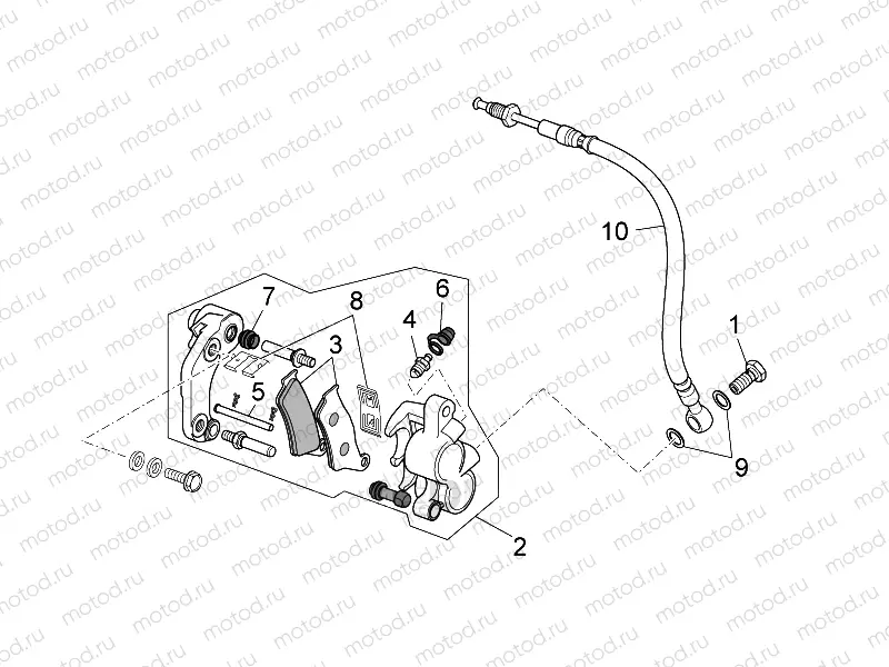 Front brake caliper