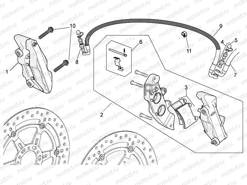 Front brake caliper
