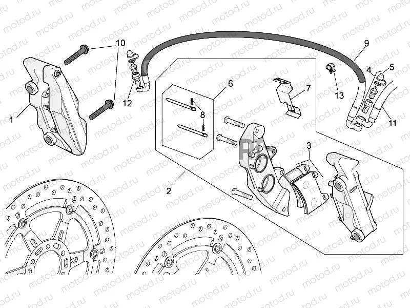 Front brake caliper