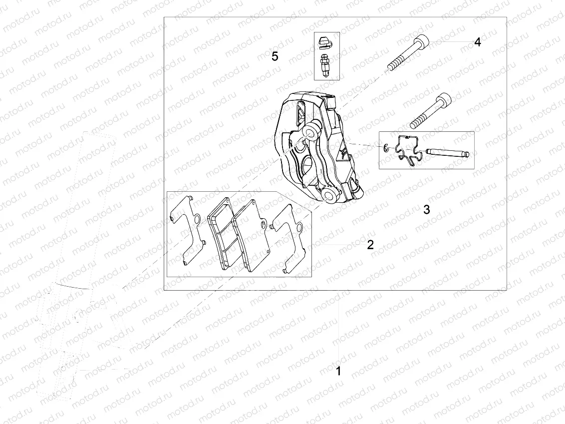 Front brake caliper