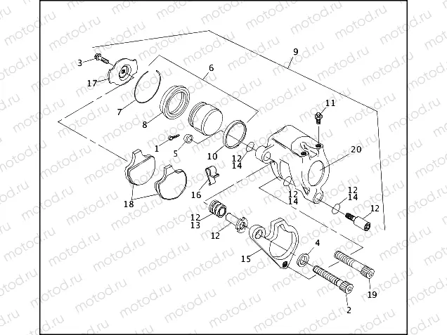 FRONT BRAKE CALIPER