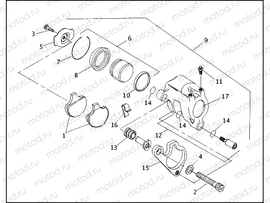 FRONT BRAKE CALIPER