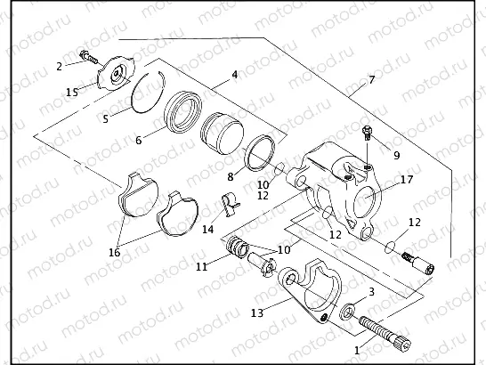 FRONT BRAKE CALIPER