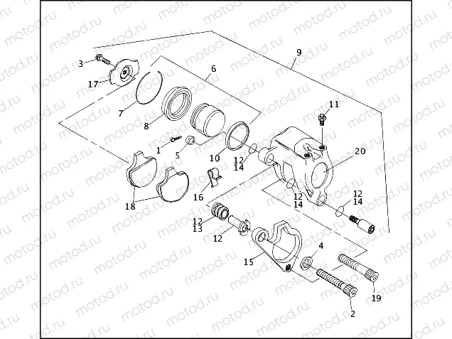 FRONT BRAKE CALIPER