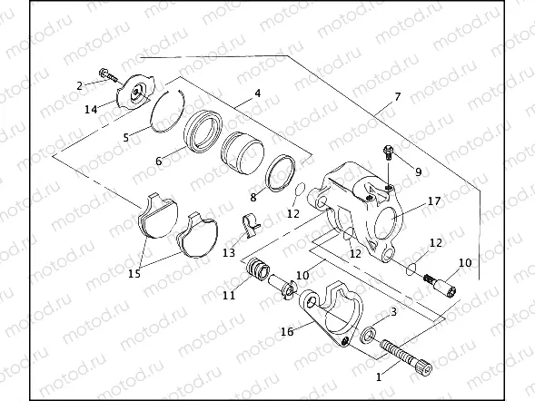 FRONT BRAKE CALIPER