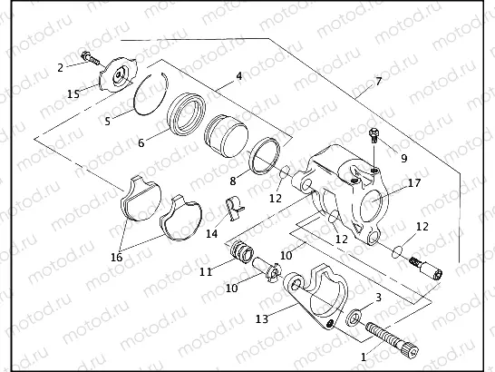 FRONT BRAKE CALIPER