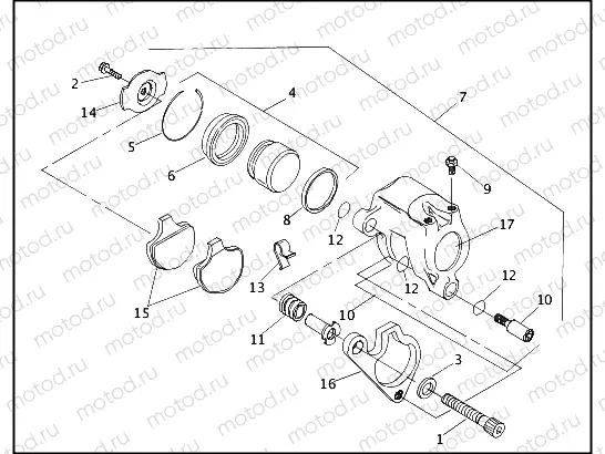 FRONT BRAKE CALIPER