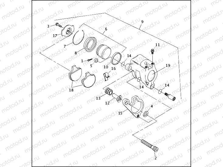 FRONT BRAKE CALIPER